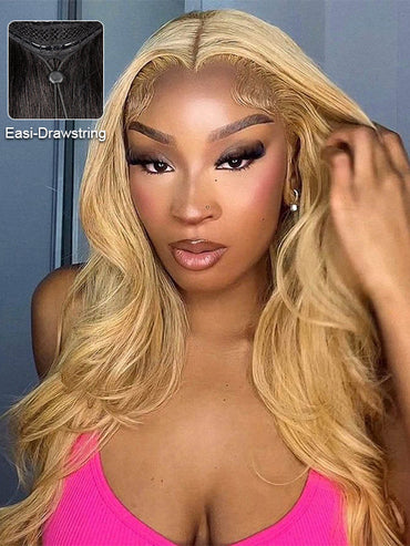 #27 Honey Blonde 3D Body Wave 5x5 13x4 Lace Front Wig Pre Plucked Light Brown Colored Wig