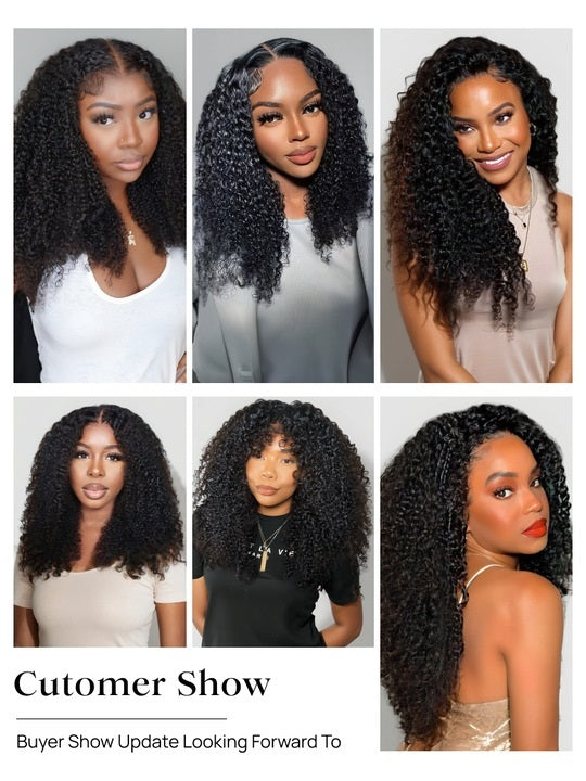 Kisslove Invisi-Drawstring Deep Wave 360 Lace Wig Pre Everything Deep Curly Hair Glueless Wigs