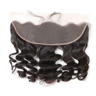 Loose Wave 3 Bundles With 13x4 HD Lace Frontal Closure 10A Brazilian Human Hair