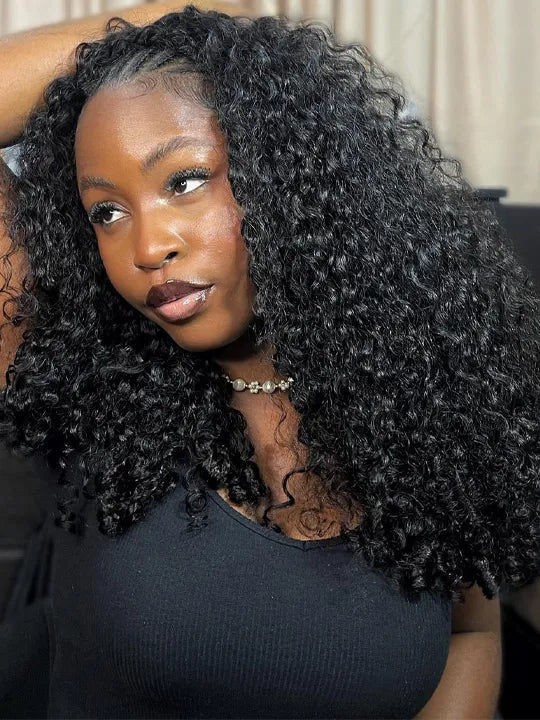 Burmese Curly Crochet Hair Designed for Miracle Knots Boho Braids Time-Saving Human Hair Extensions