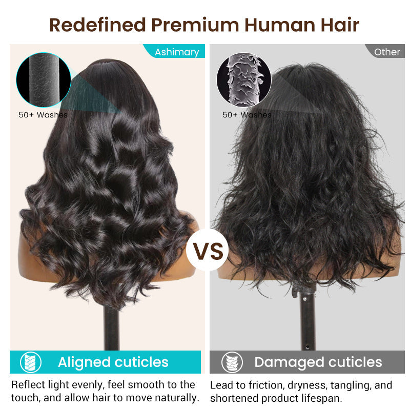 Water Wave Highlight Ombre Color Invisi Strap Snug Fit 360 Skin Lace Frontal Wig Glueless Human Hair