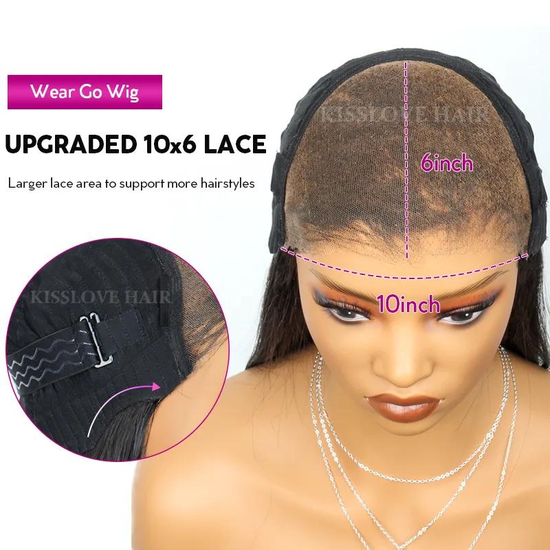 [Wear & Go] Pre-Everything Glueless 4x4/6x4.5/10x6 Lace Front Wigs Loose Deep Wave