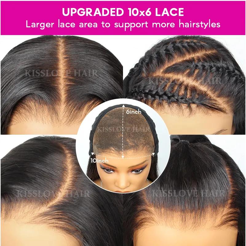 [Wear & Go] Pre-everything Glueless Highlight Kinky Curly 6x4.5/10x6 Lace Front Wigs