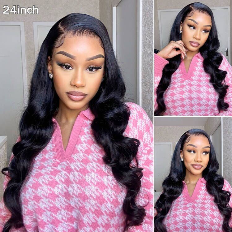 [Wear & Go] Breathable Air Wig 3D Body Wave 13x4 Lace Front Human Hair Wigs