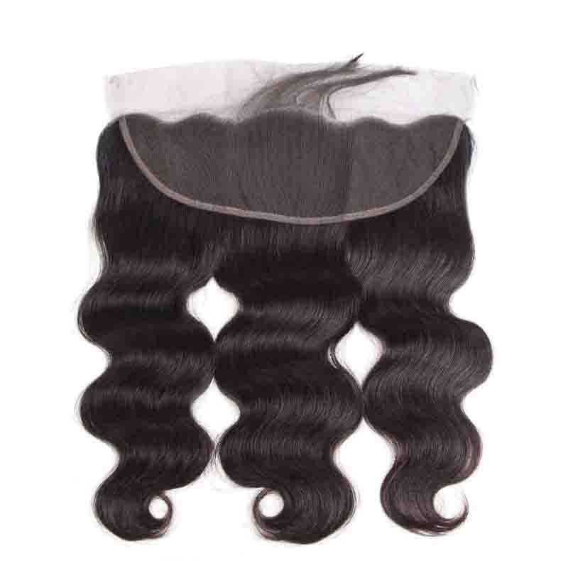 13x4 HD Transparent Lace Frontal Closure Body Wave Brazilian Virgin Human Hair