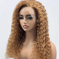 #27 Light Brown Wig 5x5 13x4 13x6 Lace Front Wigs Brazilian Deep Wave Human Hair Wigs