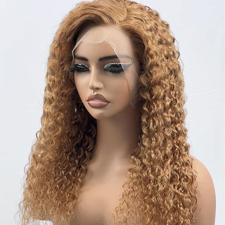 #27 Light Brown Wig 5x5 13x4 13x6 Lace Front Wigs Brazilian Deep Wave Human Hair Wigs