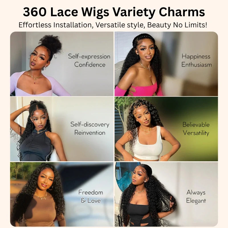 Deep Wave Invisi Strap Snug Fit 360 Transparent Lace Frontal Bleached  Knots Pre Cut Lace Wig