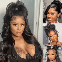 Face Framing Pre-Layered Body Wave Invisi Strap Snug Fit 360 Transparent Lace Frontal Bleached  Knots Pre Cut Lace Wig