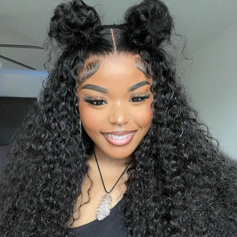 Deep Wave Invisi Strap Snug Fit 360 Transparent Lace Frontal Bleached  Knots Pre Cut Lace Wig