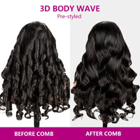 [Wear & Go] Breathable Air Wig 3D Body Wave 13x4 Lace Front Human Hair Wigs