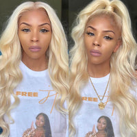 613 Honey Blonde Bundles Body Wave Human Hair Bundles With 13x4 Lace Frontal
