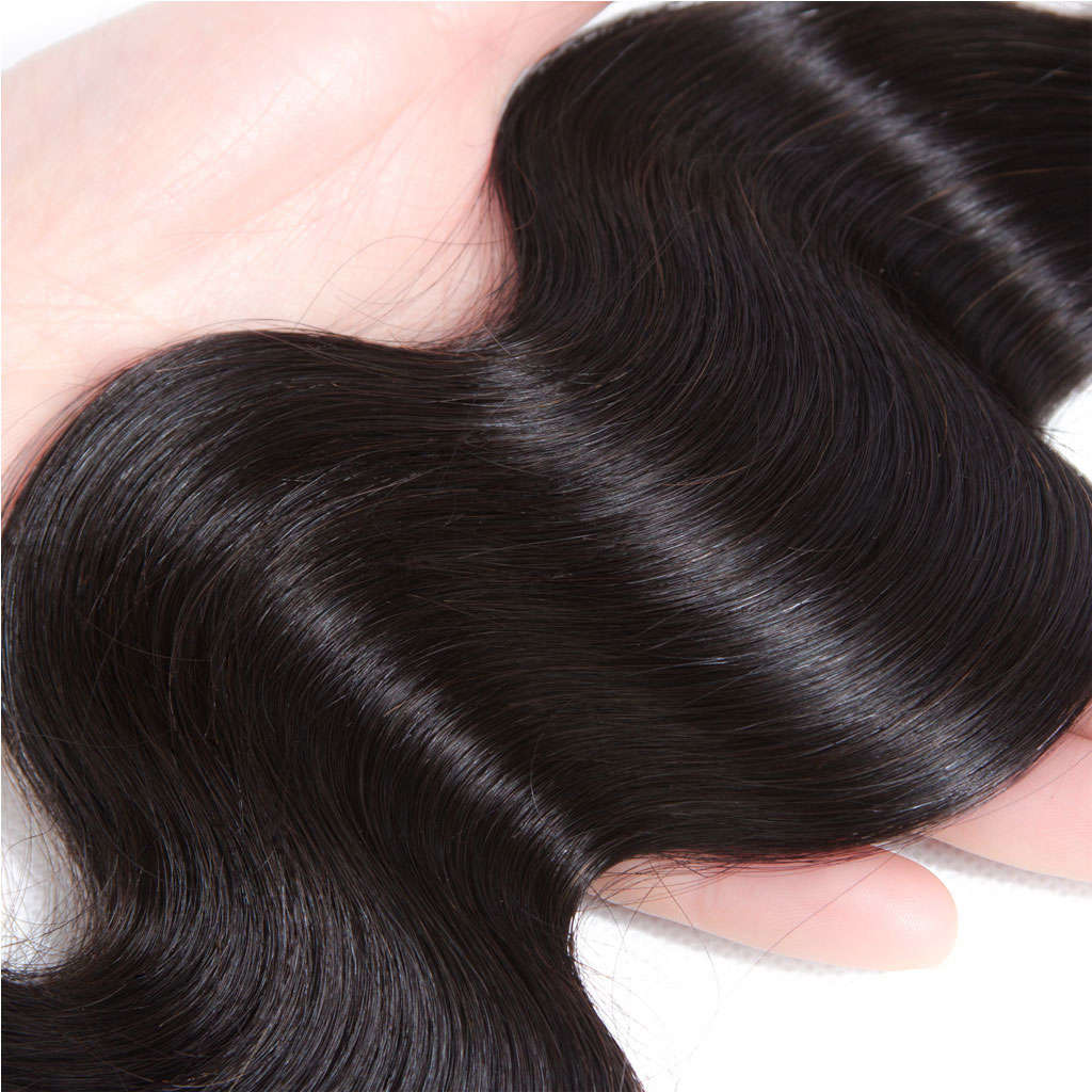 5x5 HD Lace Closure With Bundles Body Wave 12A Brazilian Virgin Human Hair Weave
