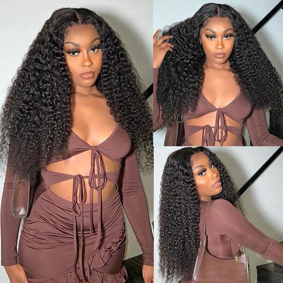 [Wear & Go] Glueless Wig Jerry Curly Hair 4x4/5x5/6x4.5 Lace Closure Wig 14A Virgin Hair