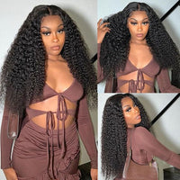 [Wear & Go] Glueless Wig Jerry Curly Hair 4x4/5x5/6x4.5 Lace Closure Wig 14A Virgin Hair