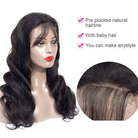 Body Wave 4*4 Transparent HD Lace Closure Wig Glueless Lace Front Human Hair Wigs