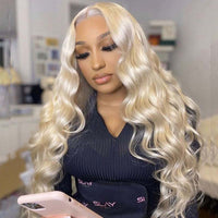 5*5 6*6 HD Lace Wigs 613 Blonde Hair 3D Body Wave Brazilian Virgin Human Hair Wigs