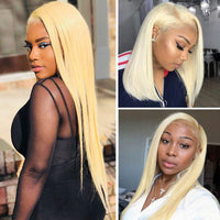 613 Honey Blonde Hair 13*4 Lace Frontal Closure Straight Virgin Human Hair
