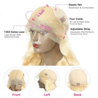 613 Honey Blonde Wig 13x4 HD Lace Front Human Hair Wigs Brazilian Straight Hair