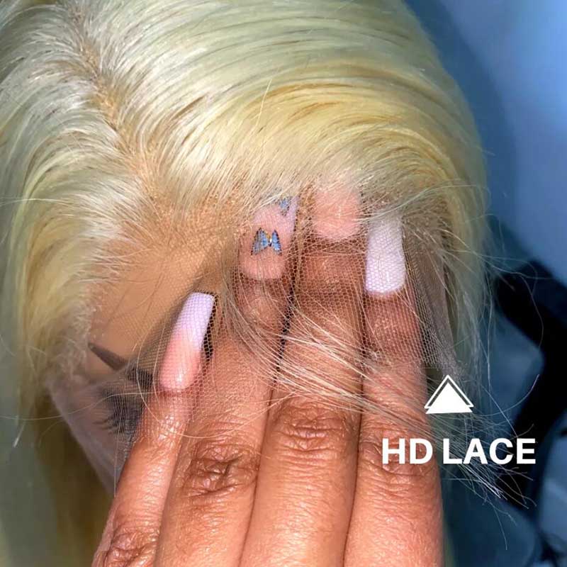 5*5 HD Lace Wigs 613 Blonde Hair Straight Brazilian Virgin Human Hair Wigs