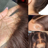 Kisslove Pre-Everything Chocolate Brown Wig 360 Lace Wig Straight Human Hair Wigs