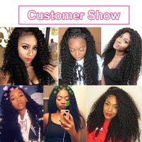 10A Brazilian Kinky Curly Virgin Human Hair Weave Bundle Deals