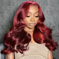 Upgrade Snug Fit Ashimary Invisi Strap 360 Lace Frontal 99J Burgundy Pre-Layered Body Wave Pre Everything Glueless Human Hair Wig