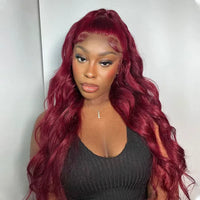 Upgrade Snug Fit Ashimary Invisi Strap 360 Lace Frontal 99J Burgundy Pre-Layered Body Wave Pre Everything Glueless Human Hair Wig