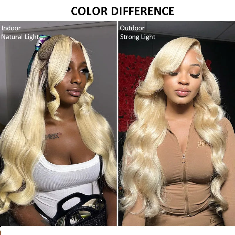 Ashimary Upgrade 360 Skin Lace Frontal with Invisi Strap Blonde 613 Layer Cut Body Wave Glueless Wig No Gel Needed Breathable Human Hair wig