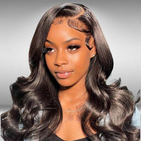 13*4 HD Lace Frontal With Bundles Body Wave 12A Brazilian Virgin Human Hair Weave
