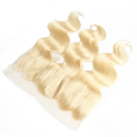 613 Honey Blonde Bundles Body Wave Human Hair Bundles With 13x4 Lace Frontal