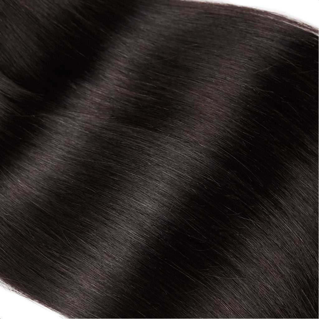 4*4 Lace Closure With Bundles Silky Straight 10A Virgin Human Hair Weave