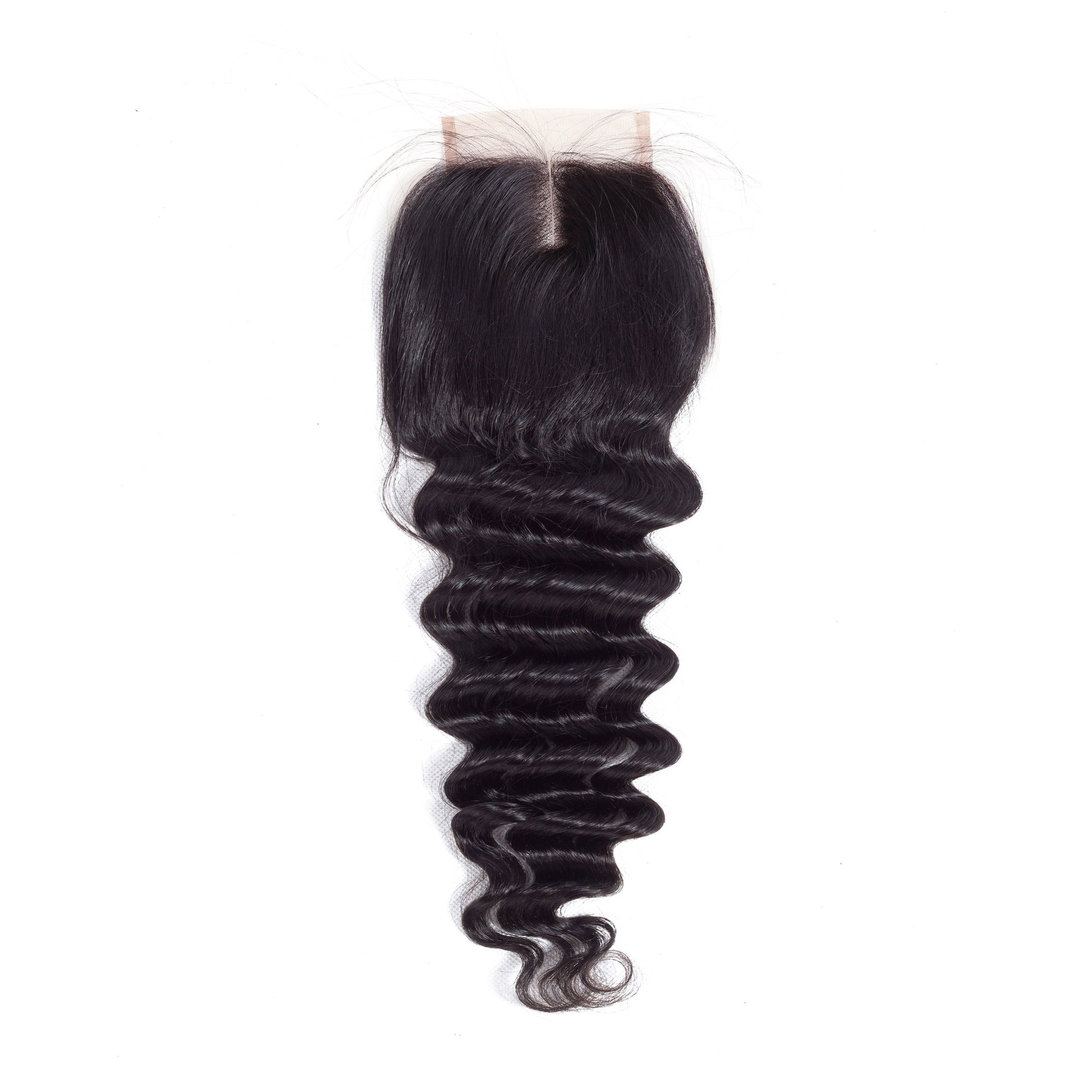 Loose Deep Wave Bundles With Lace Closure 12A Brazilian Virgin Human Hair Weave