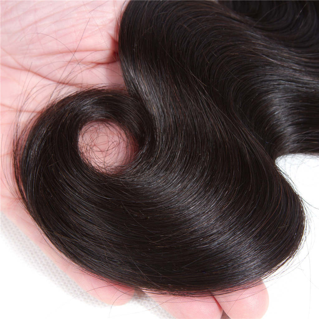 5x5 HD Lace Closure With Bundles Body Wave 12A Brazilian Virgin Human Hair Weave