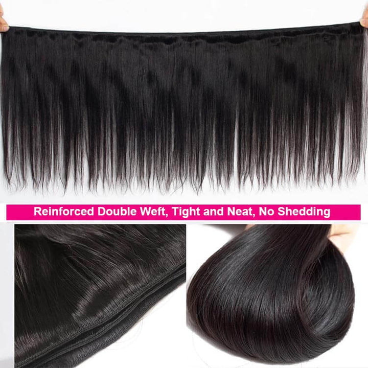 KissLove Grade 10A 1/3/4 Bundles Bone Straight Human Hair Weave Bundles