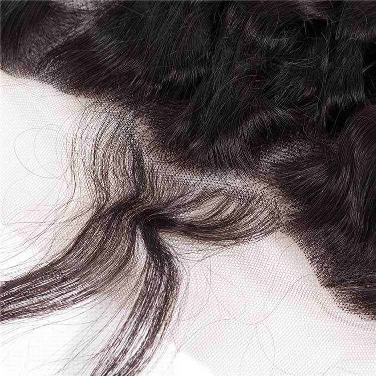13x4 HD Transparent Lace Frontal Closure Deep Wave Brazilian Virgin Human Hair
