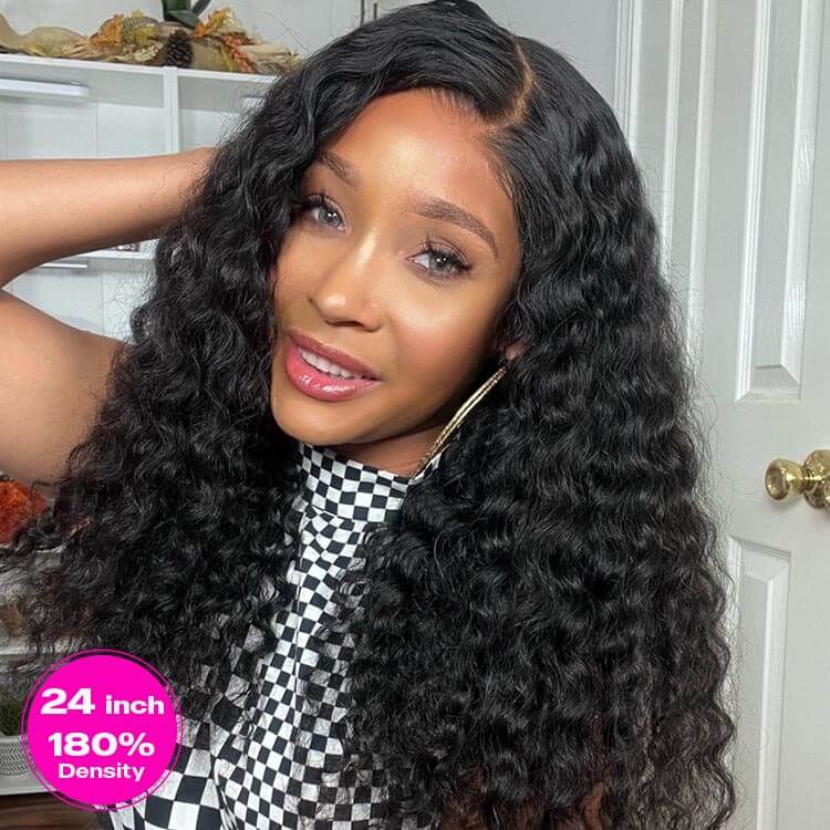 [Wear & Go] Bleached Knots Glueless 5x5/6x4.5 Lace Front Human Hair Wigs Deep Wave