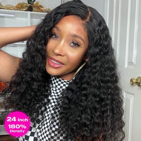 [Wear & Go] Bleached Knots Glueless 5x5/6x4.5 Lace Front Human Hair Wigs Deep Wave