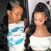 Ponytail Human Hair Extensions Body Wave Hair Extension For Women