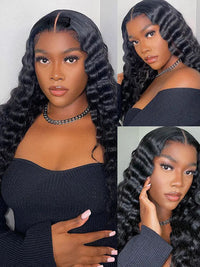 13x6 Lace Frontal Wig Ready to Wear Glueless Loose Deep Wave Wigs