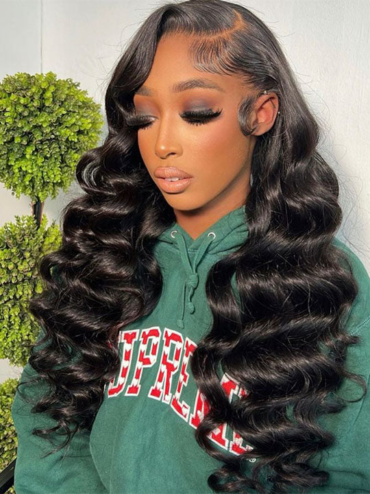 13x6 Lace Frontal Wig Ready to Wear Glueless Loose Deep Wave Wigs