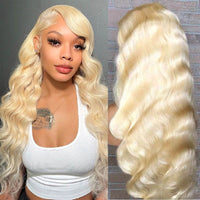 613 Honey Blonde Hair 13x4 HD Lace Front Human Hair Wigs 3D Body Wave