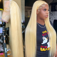 613 Honey Blonde Wig 13x4 HD Lace Front Human Hair Wigs Brazilian Straight Hair