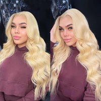 5*5 6*6 HD Lace Wigs 613 Blonde Hair 3D Body Wave Brazilian Virgin Human Hair Wigs