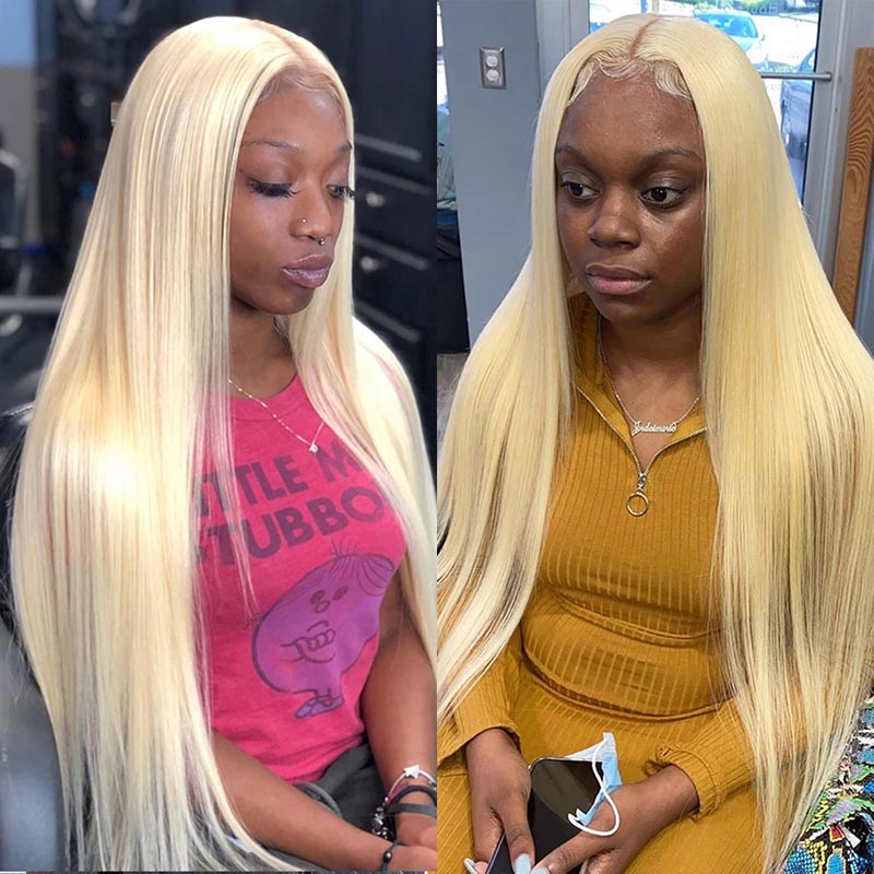 5*5 HD Lace Wigs 613 Blonde Hair Straight Brazilian Virgin Human Hair Wigs