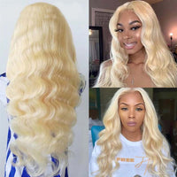 5*5 6*6 HD Lace Wigs 613 Blonde Hair 3D Body Wave Brazilian Virgin Human Hair Wigs
