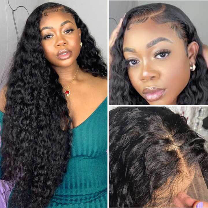 [Wear & Go] Pre-Everything Breathable Air Wig 4x4/6x4.5/13x4 Lace Wigs Water Wave