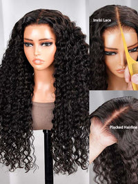 Deep Wave 13x6 Lace Front Wig Pre Plucked Ear to Ear Lace Frontal Human Hair Wigs