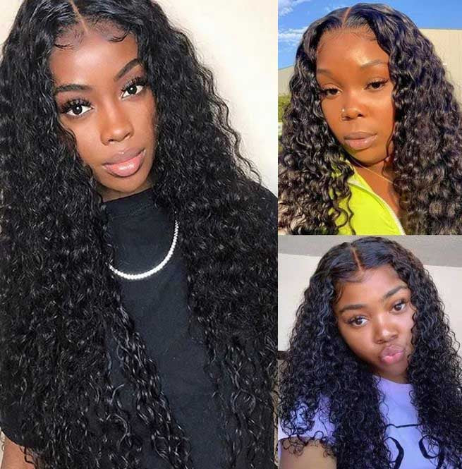 [Wear & Go] Bleached Knots Glueless 5x5/6x4.5 Lace Front Human Hair Wigs Deep Wave