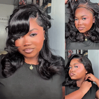 Pre-Layered Short Body Wave Bob Invisi Strap Snug Fit 360 Transparent Lace Frontal Salon-Free Face Framing Glueless Wig